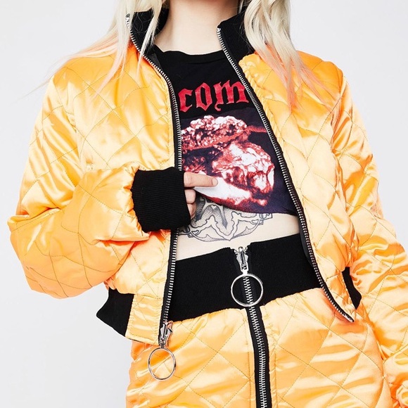 Poster Grl reversible crop bomber - Picture 4 of 6